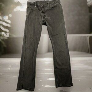 Levi's 514 Men's Black Straight Leg Jeans Stretch Size 36X34